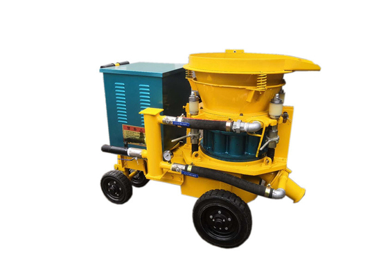 amarillo de rociadura concreto del equipo de la máquina del espray del mortero del cemento 9m3/H