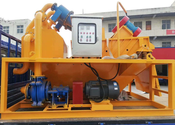 Separador amarillo de la arena del fango de la máquina de Desander de la mezcla 15-90T/H