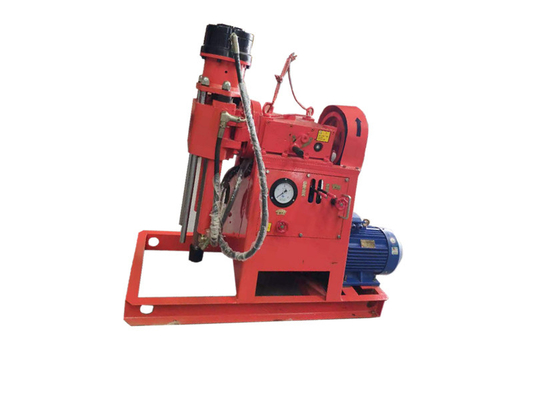 Pozo de agua hidráulico los 250m portátil rojo de los 200m que perfora a Rig Borehole Machine