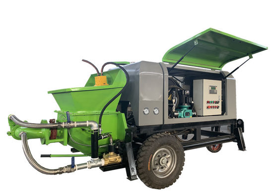 Equipo verde del Gunite de la máquina 22kw del espray del Gunite a diesel